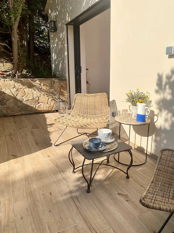 Terrasse suite 2 - Villa et chambre d'hôtes vue mer Le Lavandou